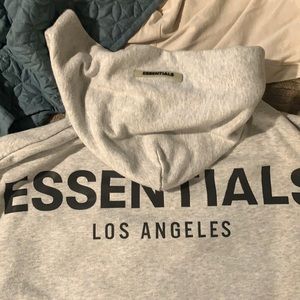 ESSENTIALS Hoodie Fear of God Grey Size Large